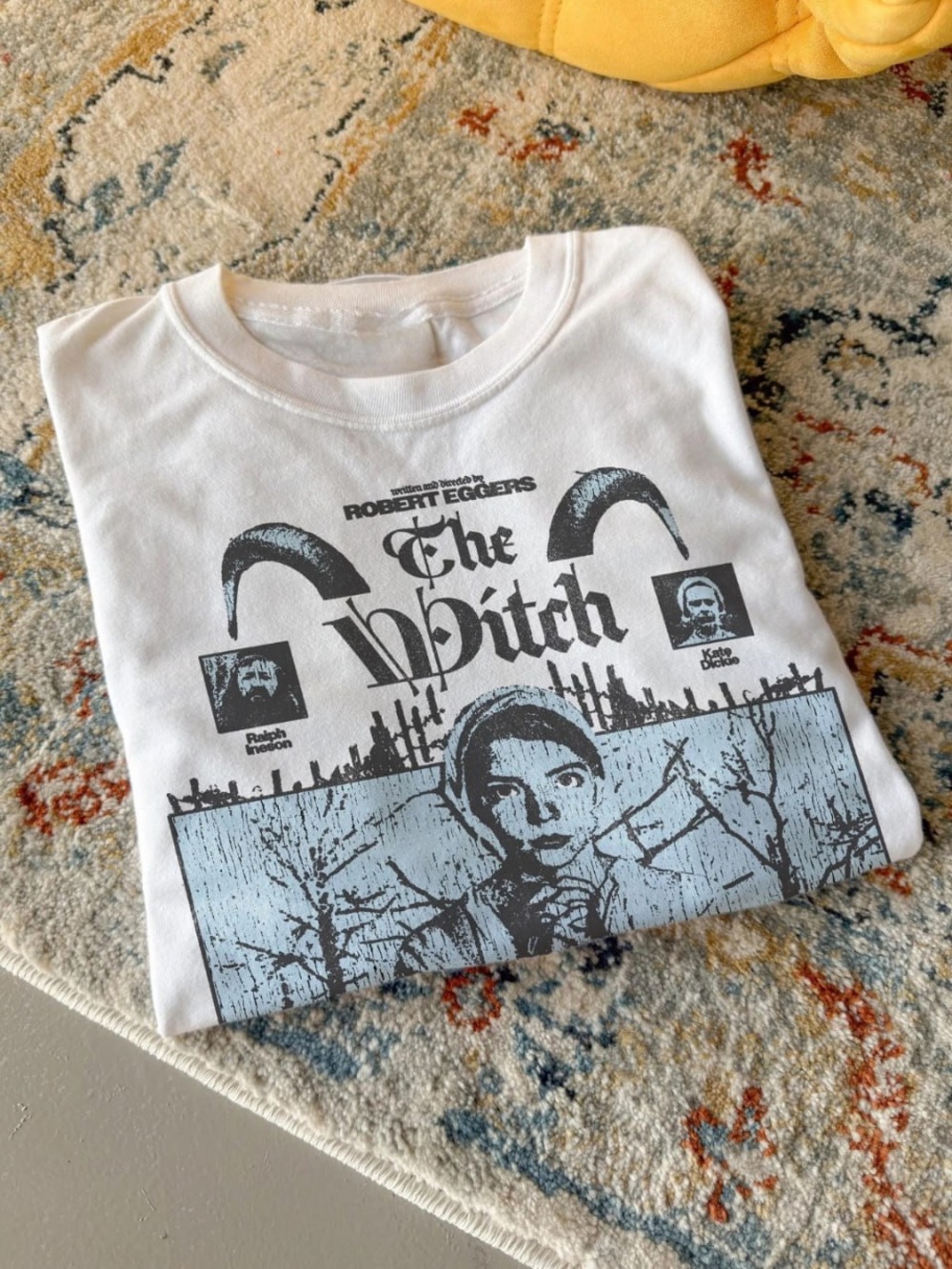 White Graphic Tee - The Witch Design